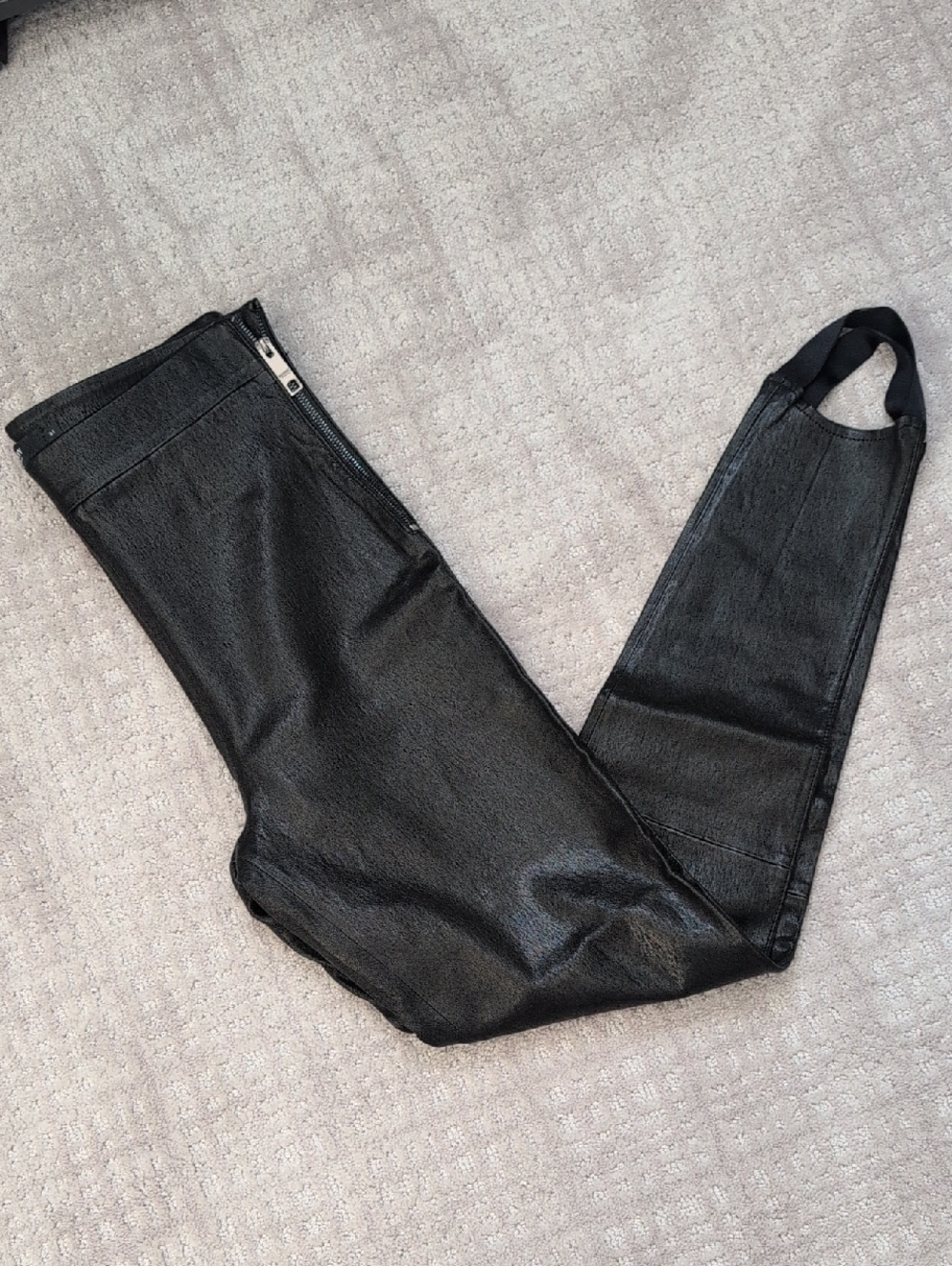 Hudson Black Leather Pants